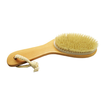 Natural Bristle Body Brush, Wood
