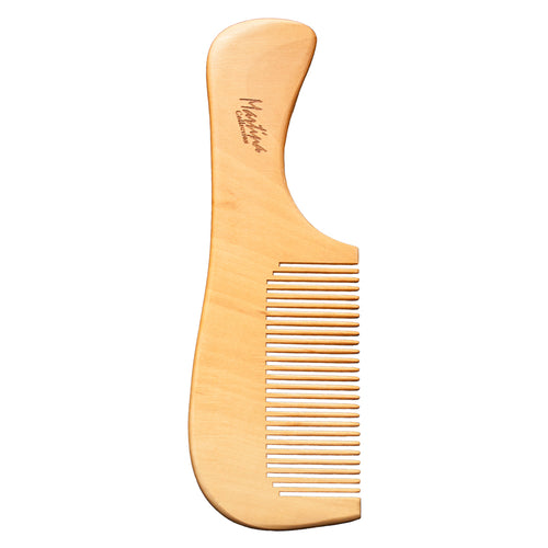 Wood Comb, Natural With Handle