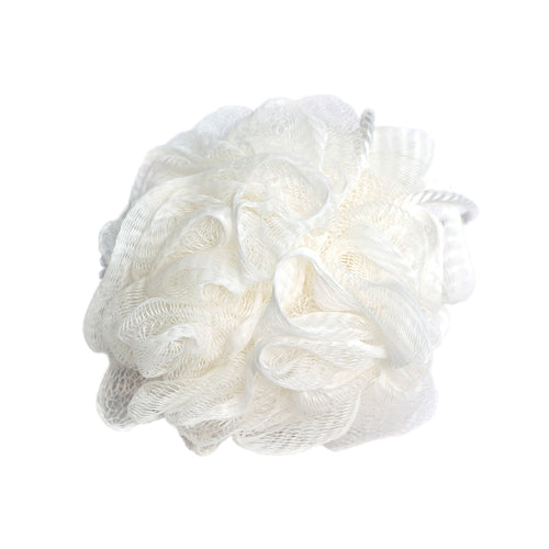 Mesh Bath Sponge, White