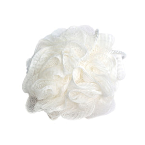 Mesh Bath Sponge, White