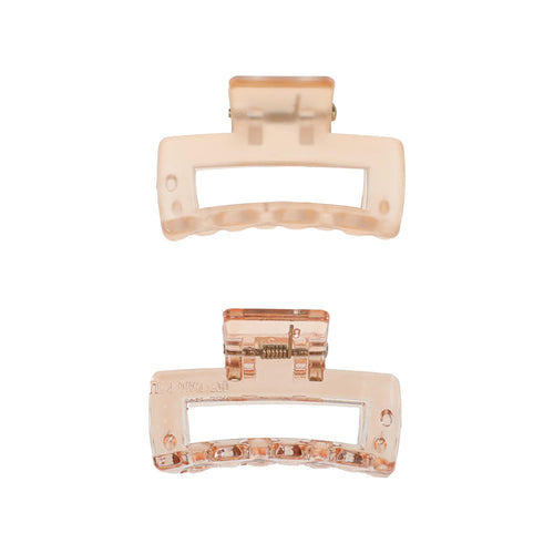 Claw Clip, Small, Orange, 2 Pk