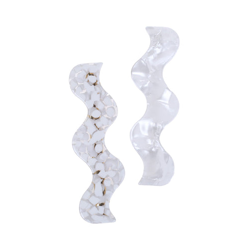 Hair Clip, Pearl, 2 Pk