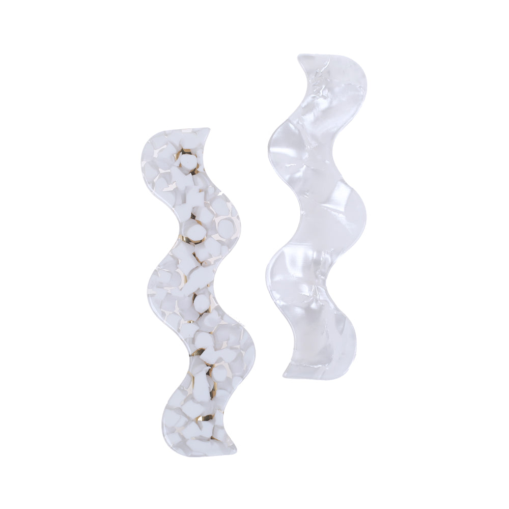 Hair Clip, Pearl, 2 Pk
