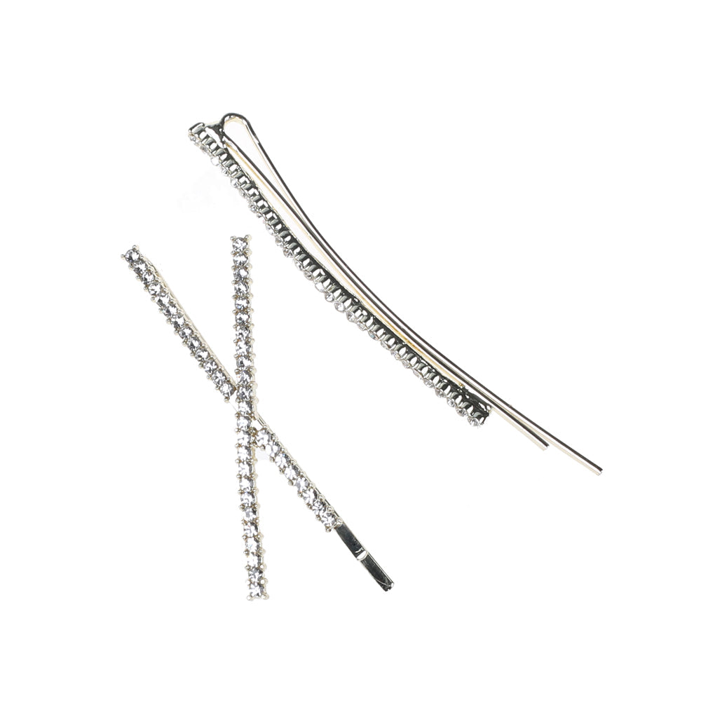 Hair Pins, Diamonds, 2 Pk