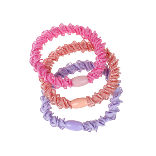 Covered Elastics, Satin Twist, 3 Pk