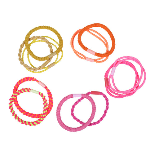 Covered Elastics, Pink / Orange / Yellow (11)