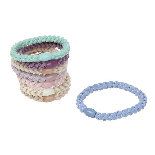Braided Elastics, Neutrals, 8 Pk