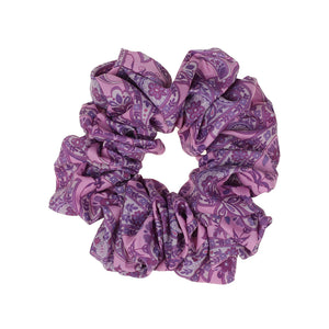 Scrunchy, Jumbo, Purple Paisley