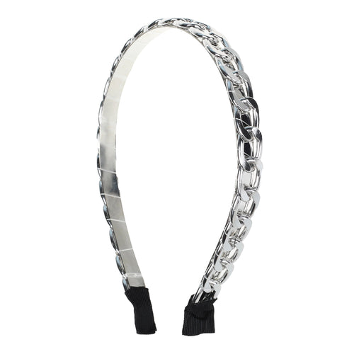 Hair Bandeau, Silver, Chain