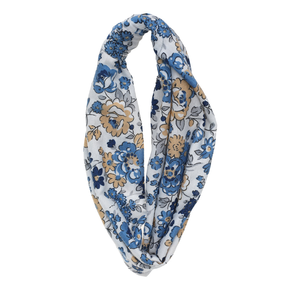 Headband, Blue, Flowers