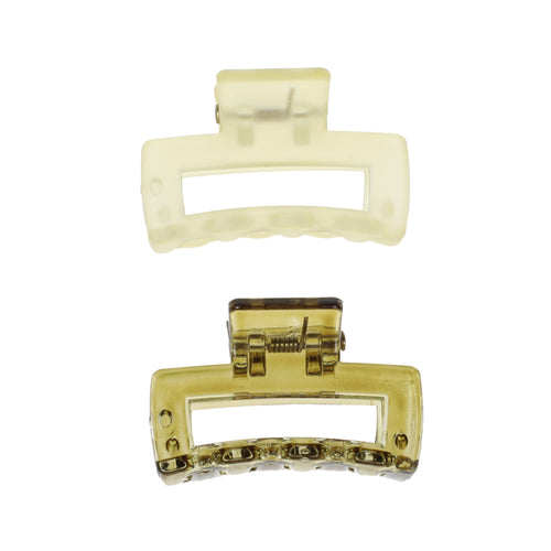 Claw Clip, Small, Yellow/Green, 2 Pk