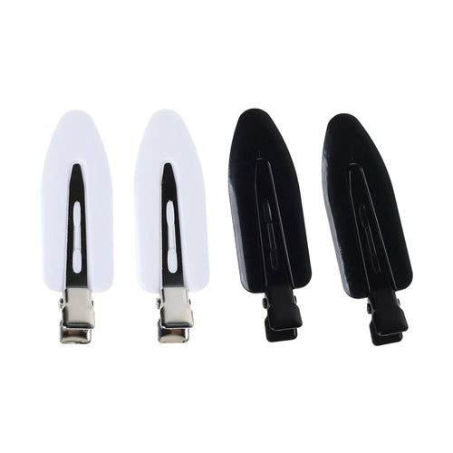 Creaseless Clip, Black/White, 4 Pk