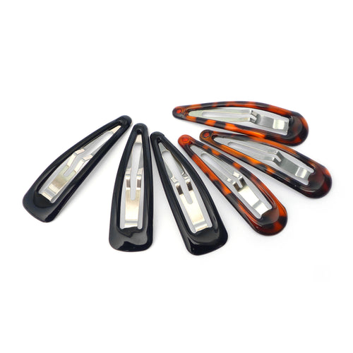Snap Clip, Brown & Black, 6 Pk