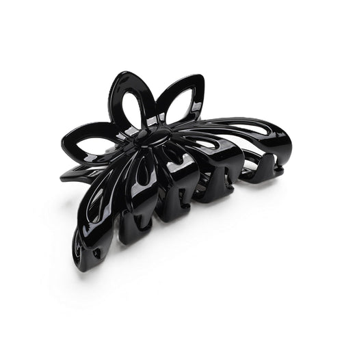 Claw Clip, Flower, Black