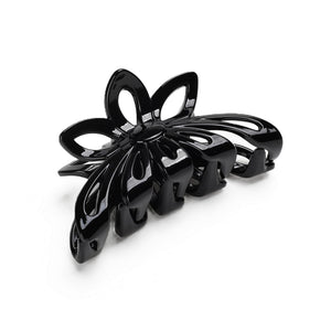 Claw Clip, Flower, Black