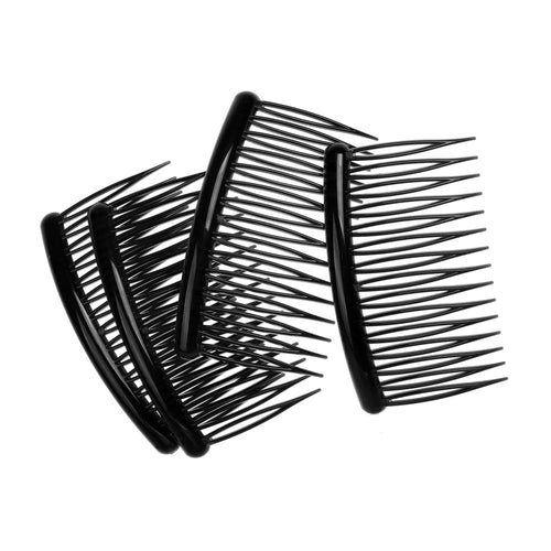 Side Comb, Black, 4 Pk