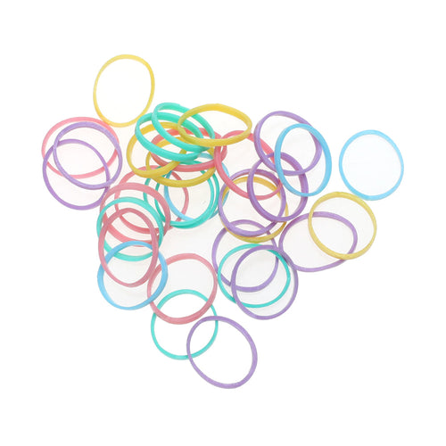 Hair Elastics, Pastels (100)
