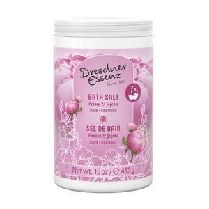 Bath Salt, Peony/Jojoba, Soothing, 453g