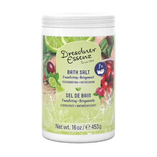 Bath Salt, Cranberry/Bergamot, Refreshing, 453g