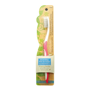 Ecofam Toothbrush with Anti-Bacterial Silver Infused Bristles