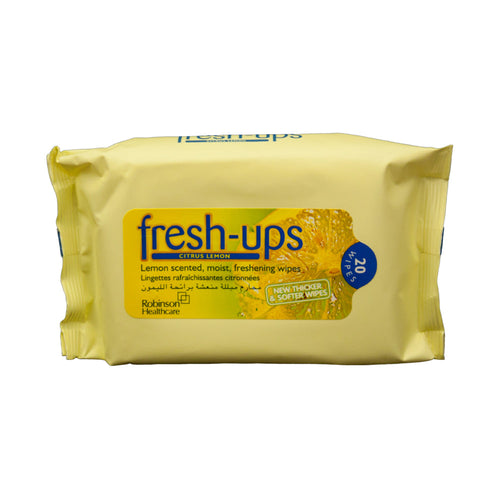 Fresh-Ups, Lemon Wipes, 12 Pk
