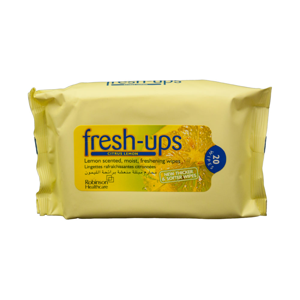 Fresh-Ups, Lemon Wipes, 12 Pk
