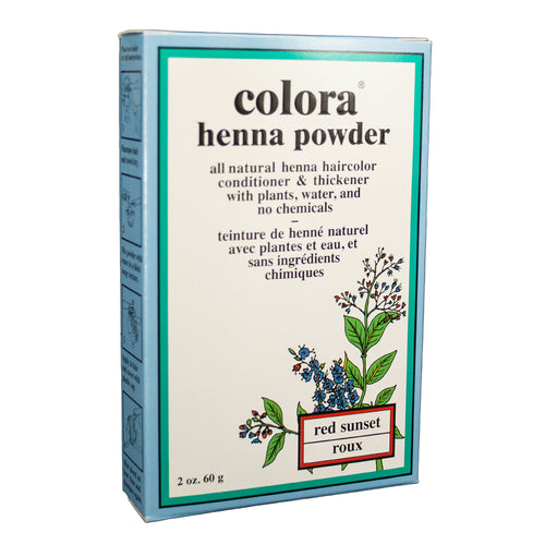 Colora Henna Powder, Red Sunset, 60g
