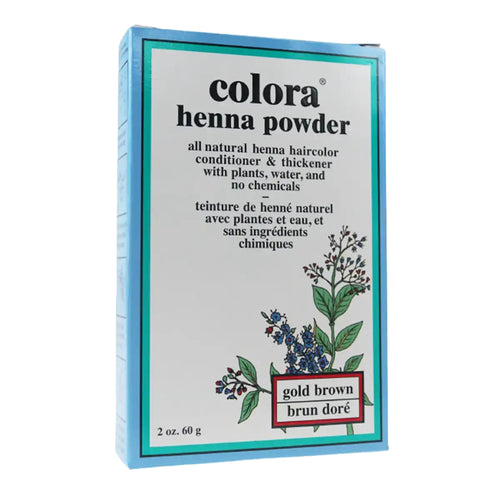 Colora Henna Powder, Gold Brown, 60g