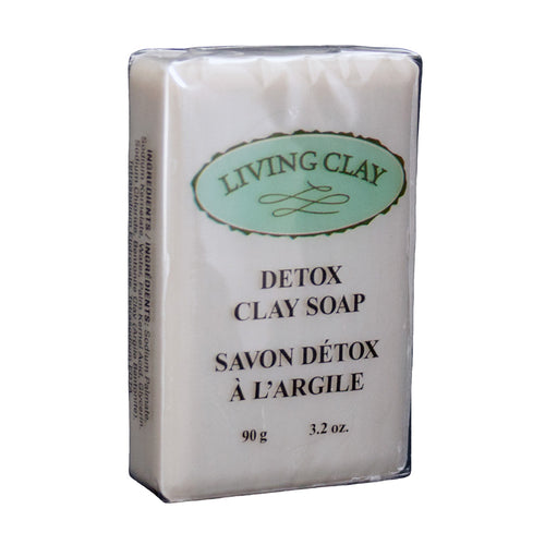 Detox Clay Bar Soap, 90g single bars or volume discounts