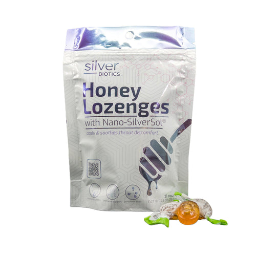 Silver Lozenges, Manuka Honey, 21 lozenges, 85g