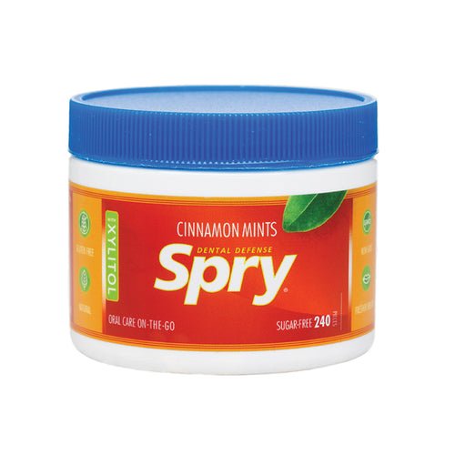 Spry Mints, Cinnamon, Jar of 240 pieces
