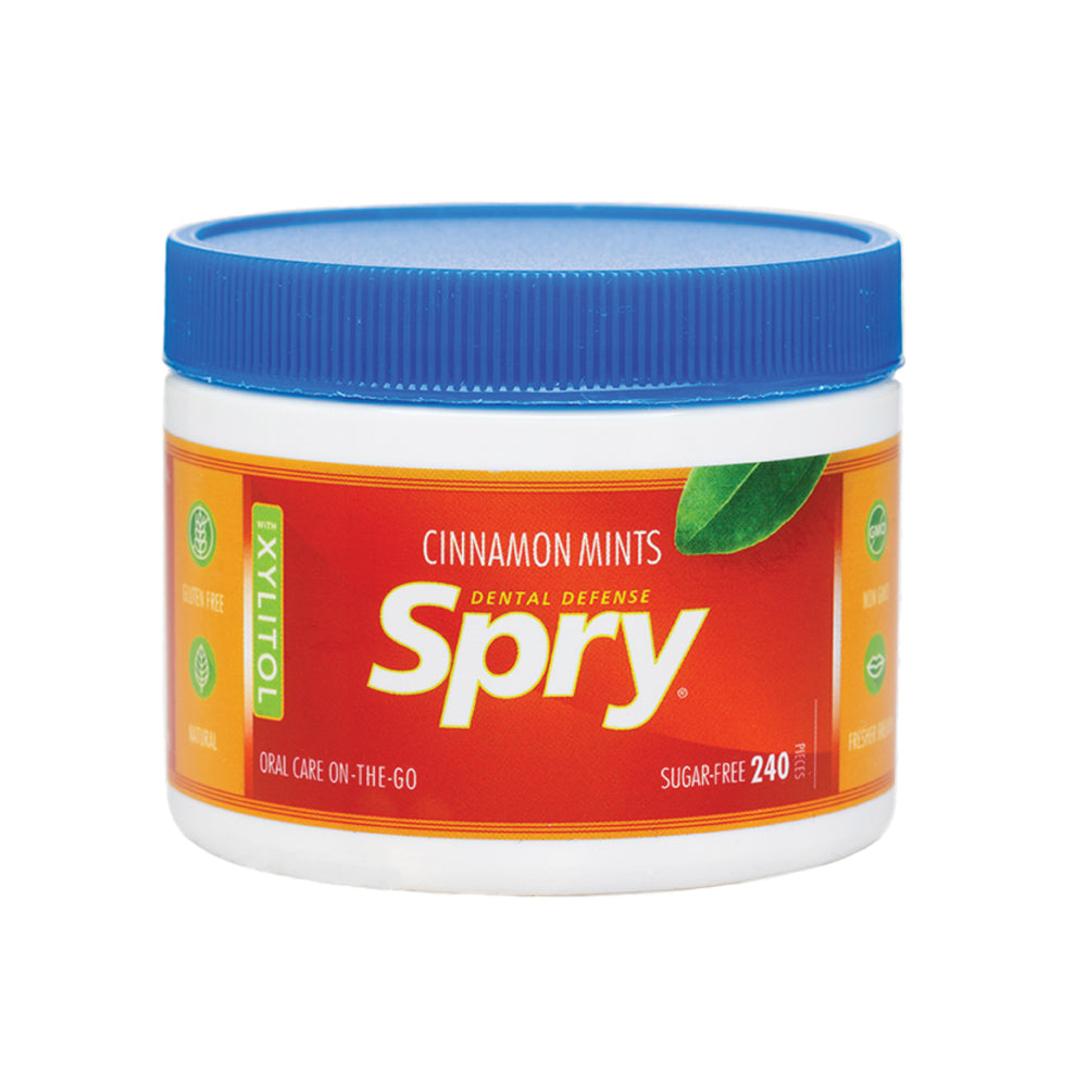 Spry Mints, Cinnamon, Jar of 240 pieces