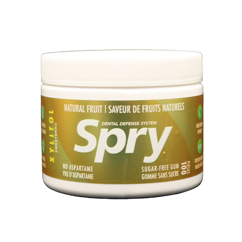 Spry Gum, 100 pc Jar, Fresh Fruit
