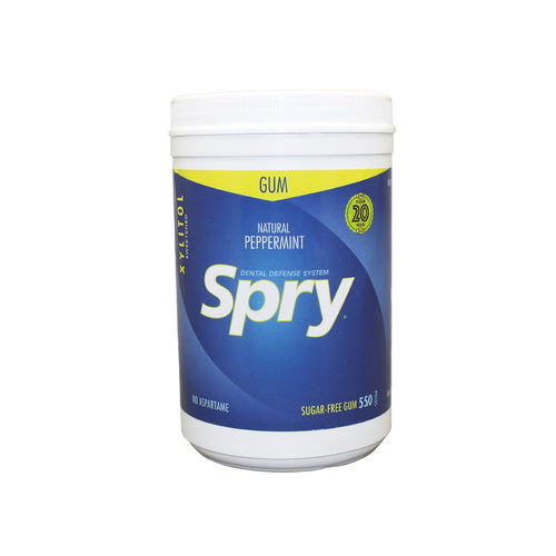 Spry Chewing Gum, 550 pc Jar, Peppermint