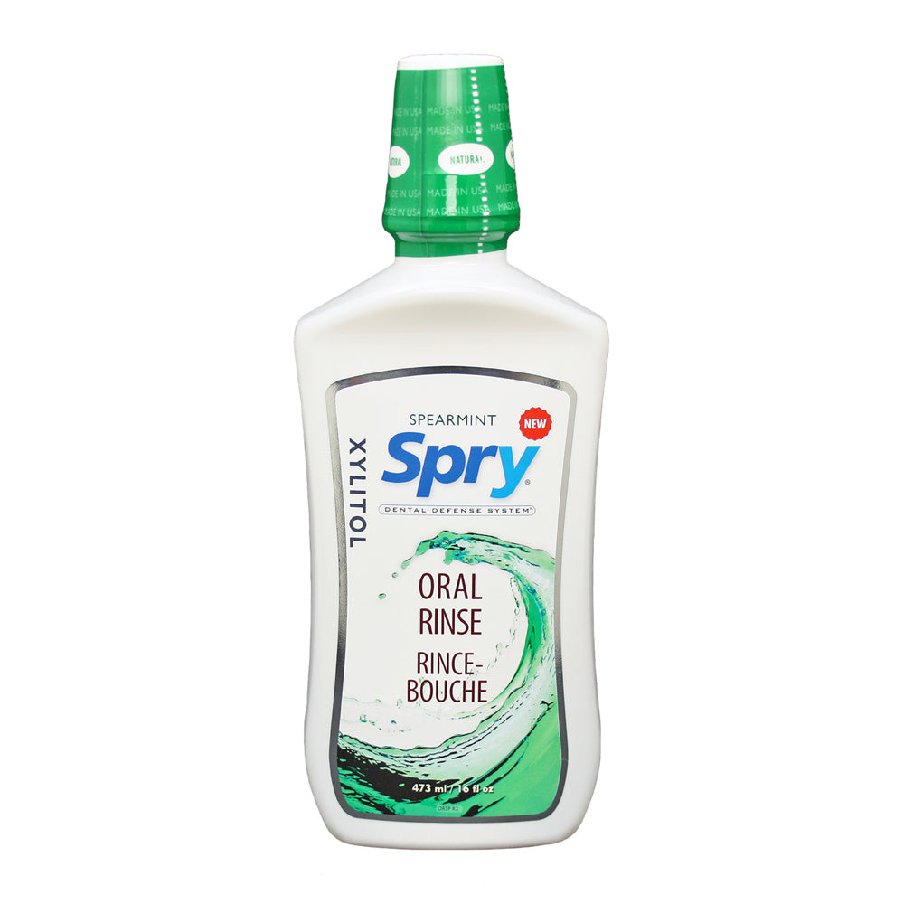 Spry Oral Rinse, Spearmint, 473ml