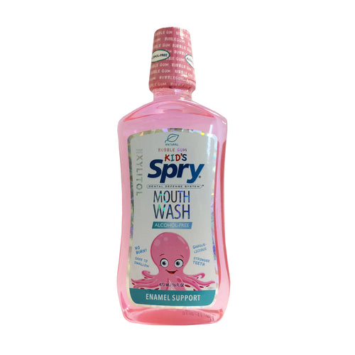 Spry Kid's Oral Rinse, Bubble Gum, 473ml