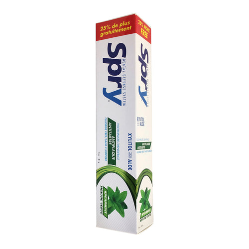 Spry Toothpaste, Spearmint, 141g Tube