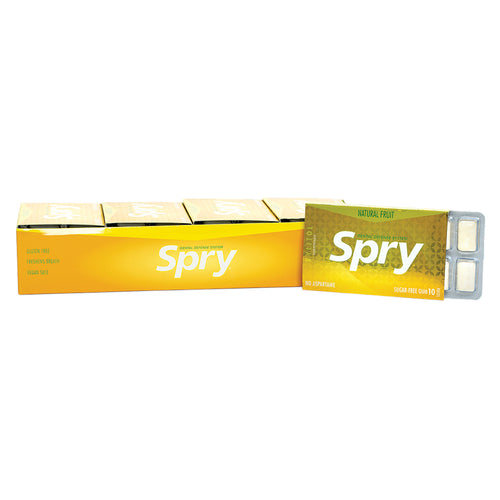 Spry Gum, Case of 20 Blister Packs, Fresh Fruit