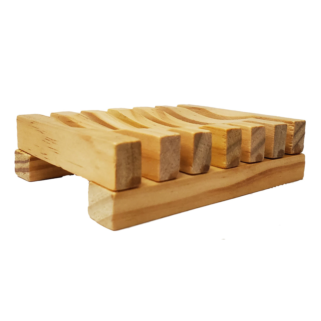 Slatted Wood Soap Dish