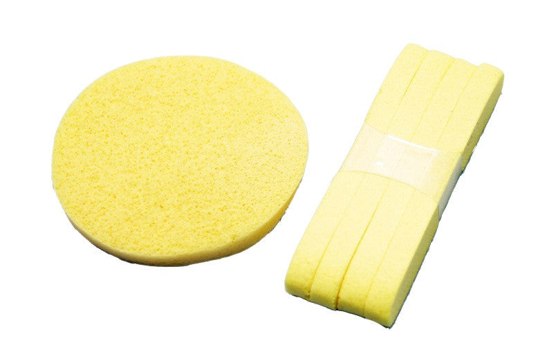 PVA Cleansing Sponge, Compressed, 5pk