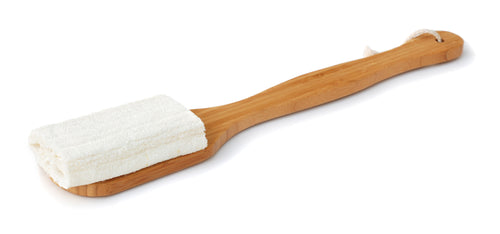 Loofah Back Brush, Wooden