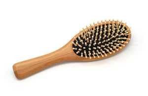 Bamboo Hair Brush, Wood Bristles