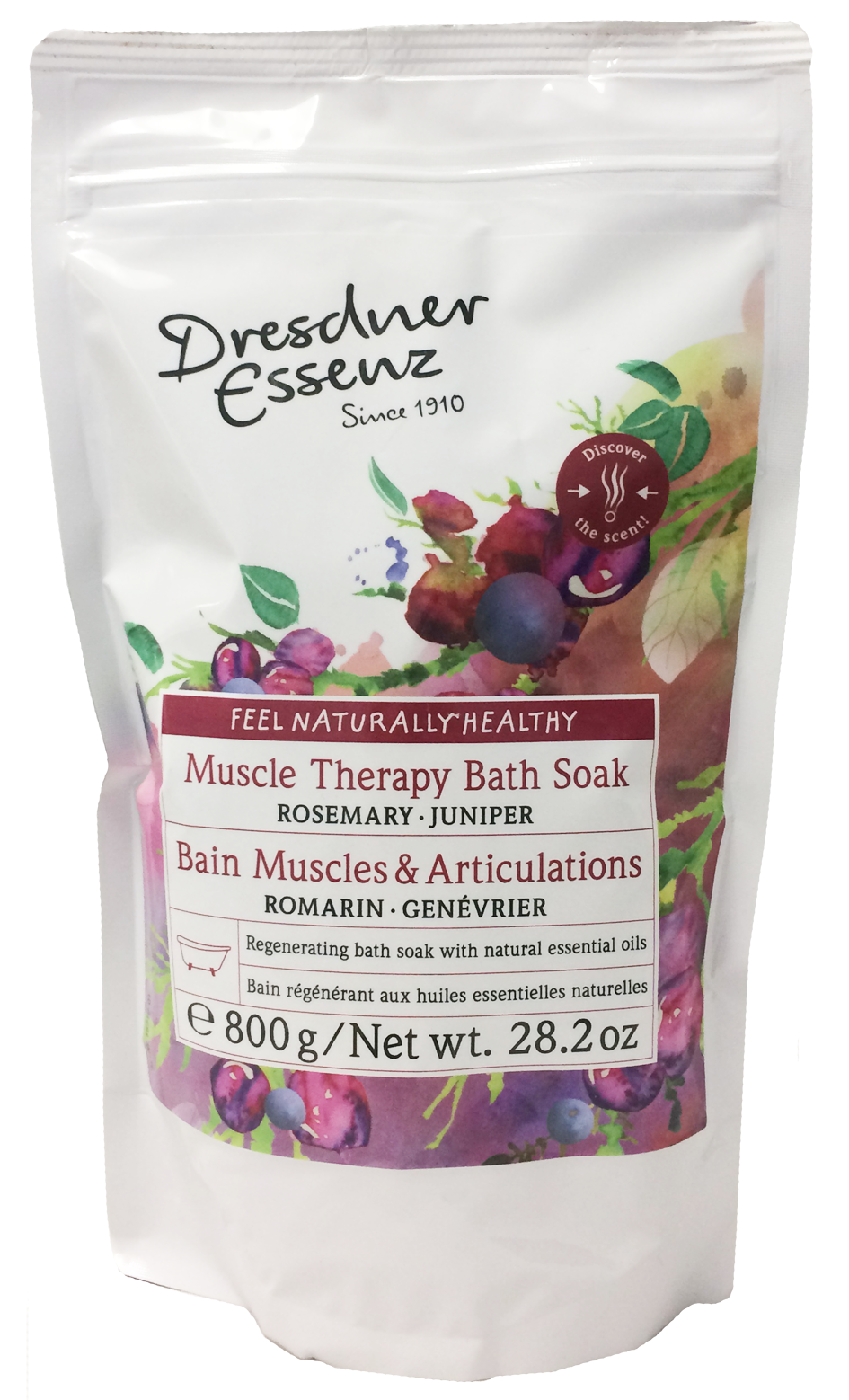 Muscle Therapy Bath Powder, 800g resealable bag