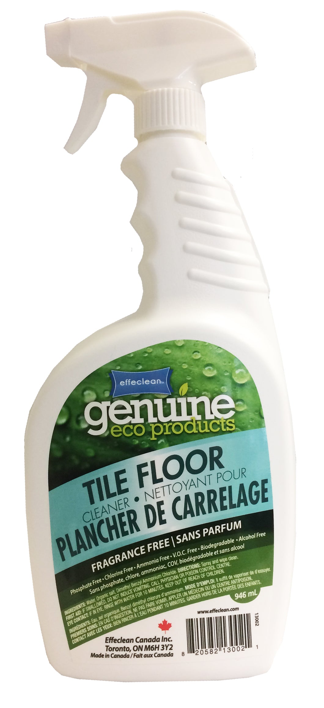 Effeclean Tile Floor Cleaner, Fragrance Free, 946ml