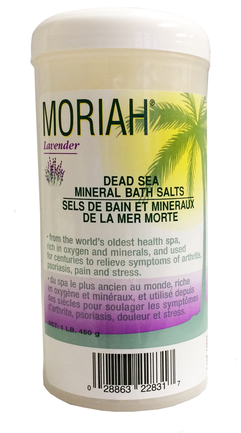 Moriah Bath Salts, Lavender, 450g Jar