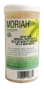 Moriah Bath Salts, Eucalyptus, 450g Jar