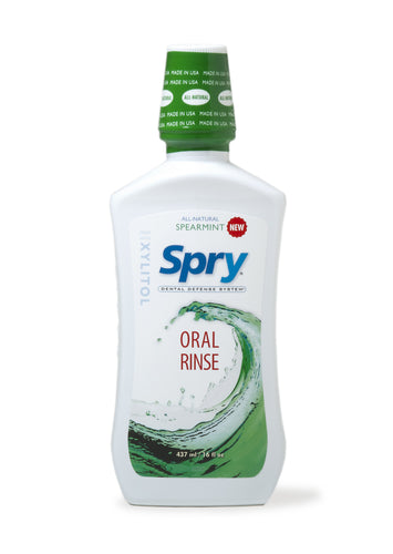 Spry Oral Rinse, Spearmint, 473ml
