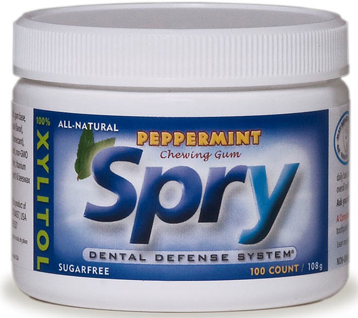 Spry Gum, 100 pc Jar, Peppermint