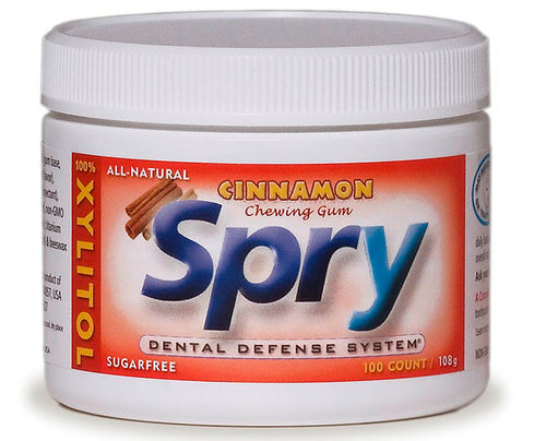 Spry Gum, 100 pc Jar, Cinnamon