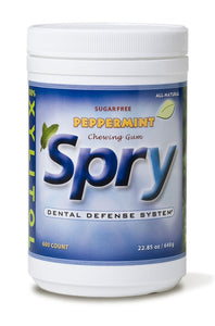 Spry Chewing Gum, 550 pc Jar, Peppermint